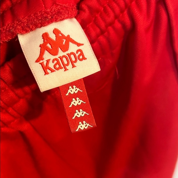 Kappa Red Joggers with Logo Side Tape - Picture 3 of 13